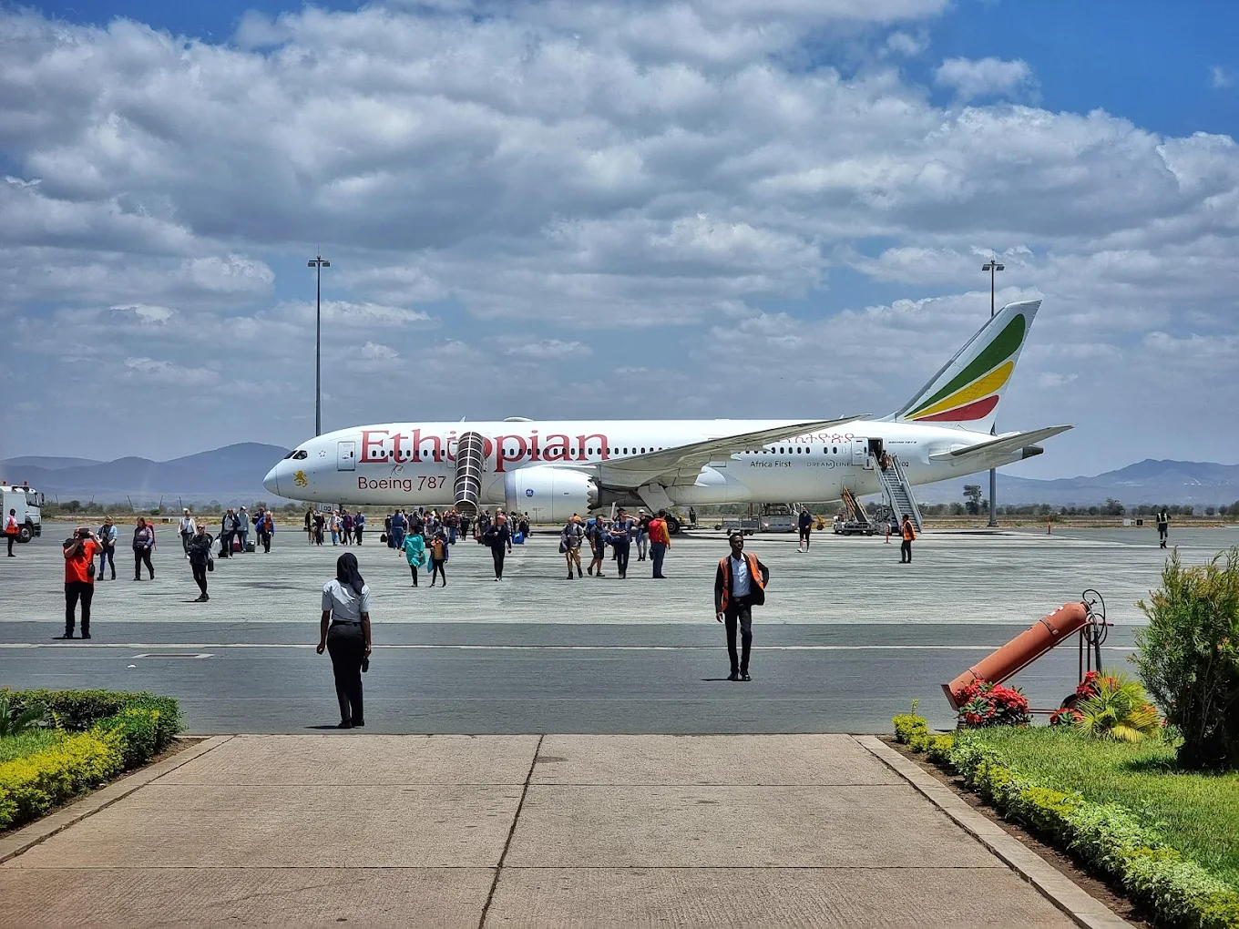 Kilimanjaro International Airport arrivals hall, the main entry point for safari travelers requiring a Tanzania visa